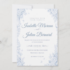 Convite Casamento Bellefontaine – Azul Francês