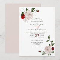 Casamento | Blush Dusty Rosa e Cabernet Floral