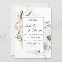 Casamento Blush Pink Bloom Floral Elegante Eucalyp