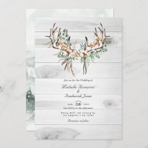 Convite Casamento Boêmia RSVP de Código QR Russo