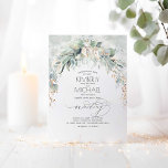Convite Casamento Boêmian Lush Greenery Arch Summer Garden<br><div class="desc">Boho eucalyptus foliage convites para casamento elegantes</div>