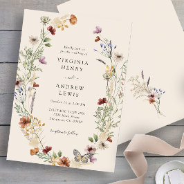 Convite Casamento Boho Flor Silvestre