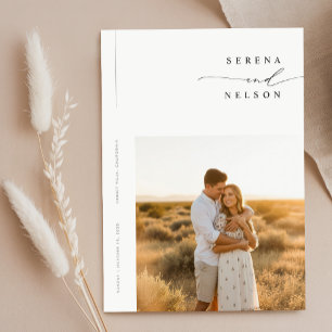 Convite Casamento Boho Minimalista com Orçamento Acessível