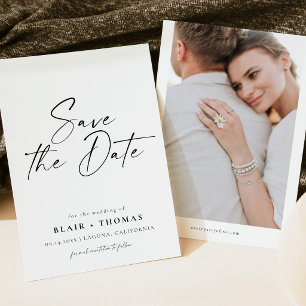 Convite Casamento Boho Minimalista Moderno Save the Date