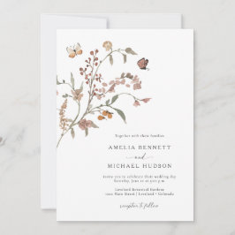 Convite Casamento Boho Neutro