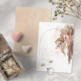 Convite Casamento Boho Oasis Floral Jantar de Ensaio ID959
