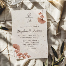 Casamento Boho Terracota & Aquarela de Monograma 