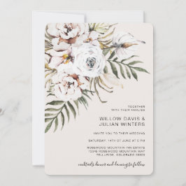 Convite Casamento Boho Tropical