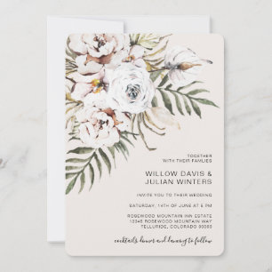 Convite Casamento Boho Tropical