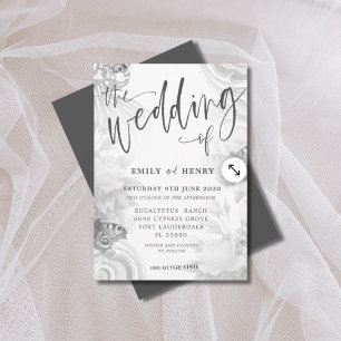 Convite Casamento Boho Vintage Jardim & Borboleta