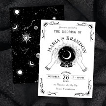Casamento bola de cristal da lua mágica preta e br