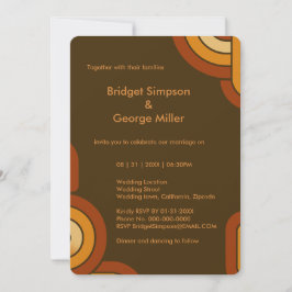 Convite Casamento Bold Retro 1970