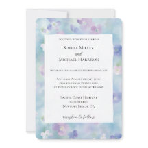 Casamento bonito de Flores Brancas Roxas