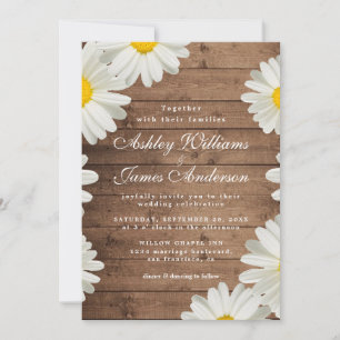 Convite Casamento bonito de Madeira Branca Floral Russa