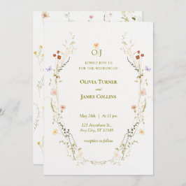 Convite Casamento Botânico das Flores do Jardim