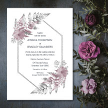 Casamento Botânico de Cinza Elegante Dusty