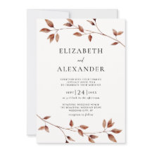 Casamento Botânico de Folha Minimalista