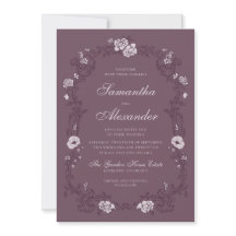 Casamento Botânico de Jardim Vintage Borgonha