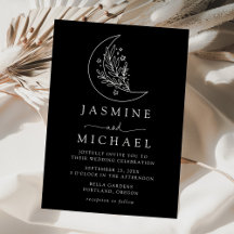 Casamento Botânico Elegante com Lua e Estrelas