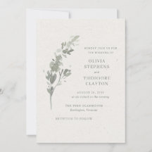 Casamento Botânico Elegante em Verde Sage Moderno