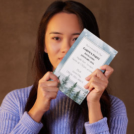 Convite Casamento Botânico entre Pinheiros Russos de Inver