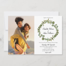 Convite Casamento Botânico Eucalyptus Greenery Fotos