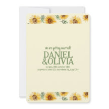 Casamento Botânico Floral de Sunflower Eucalyptus