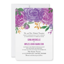 Casamento Botânico Floral Púrpura