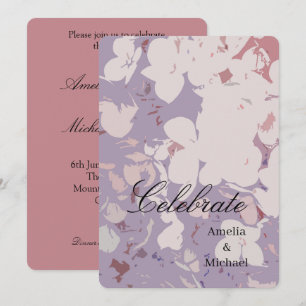Convite Casamento botânico Malva