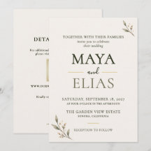 Casamento Botânico Minimalista Salvia Champagne