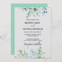 Casamento Botânico Rustic Eucalyptus Greenery