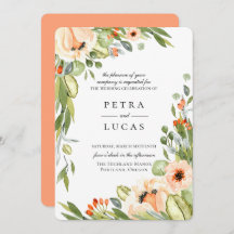 Casamento Botânico Rustic Peach