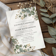 Casamento Botânico Rústico de Eucalipto Verde