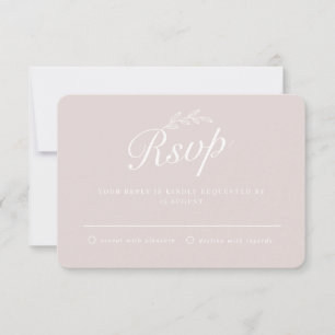 Convite Casamento Botânico Rústico de Folhas com Letra Man