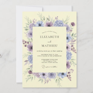 Convite Casamento Botânico Sonho Lilás