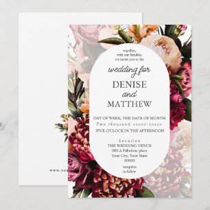 Convite Casamento Botânico Suave