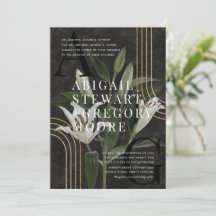 Casamento Botânico Verde Negro Escuro