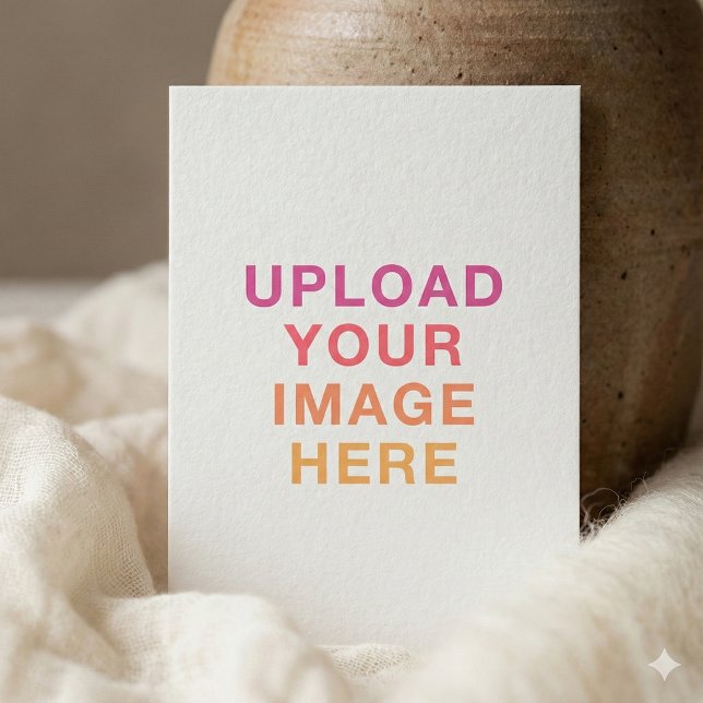 Convite Casamento Branco Da Sua Própria Imagem (Criador carregado)