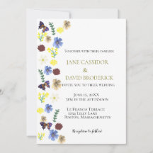 Casamento Branco Elegante de Flor Selvagem Boho