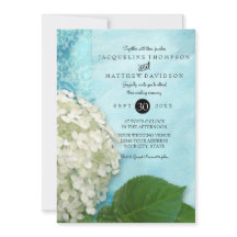 Casamento Branco Elegante Hydrangea Floral Blue Wh