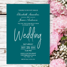 Convite Casamento Branco Elegante Minimalista