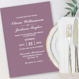 Convite Casamento branco Elegante, simples, com Rosa