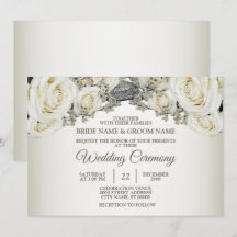 Casamento Branco Flora Verde Beige Moderno Elegant