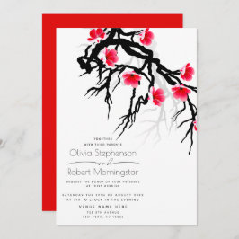 Convite Casamento | Branqueamento de Flores Japonês