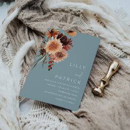 Convite Casamento Bright Bohemian: Belo Floral Boho