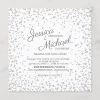 Casamento Brilhante de Diamante Prata Branco Elega
