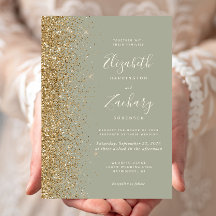 Casamento Brilho Dourado em Verde Salvia