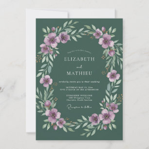 Convite Casamento Caçador Folhoso de Lavanda