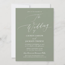Casamento Caligrafia Luxo Verde Sage ArtsApp