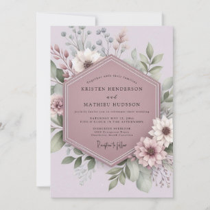 Convite Casamento Capricho Flor de Malva